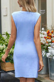 Sleeveless Ribbed Bodycon Dress.