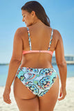 Printed Ruched Bikini Set - EBYNN