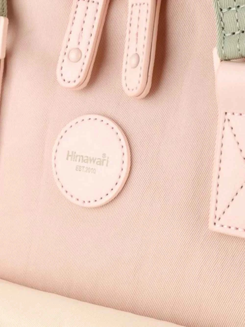 Himawari Contrast Waterproof Canvas Backpack Bag.