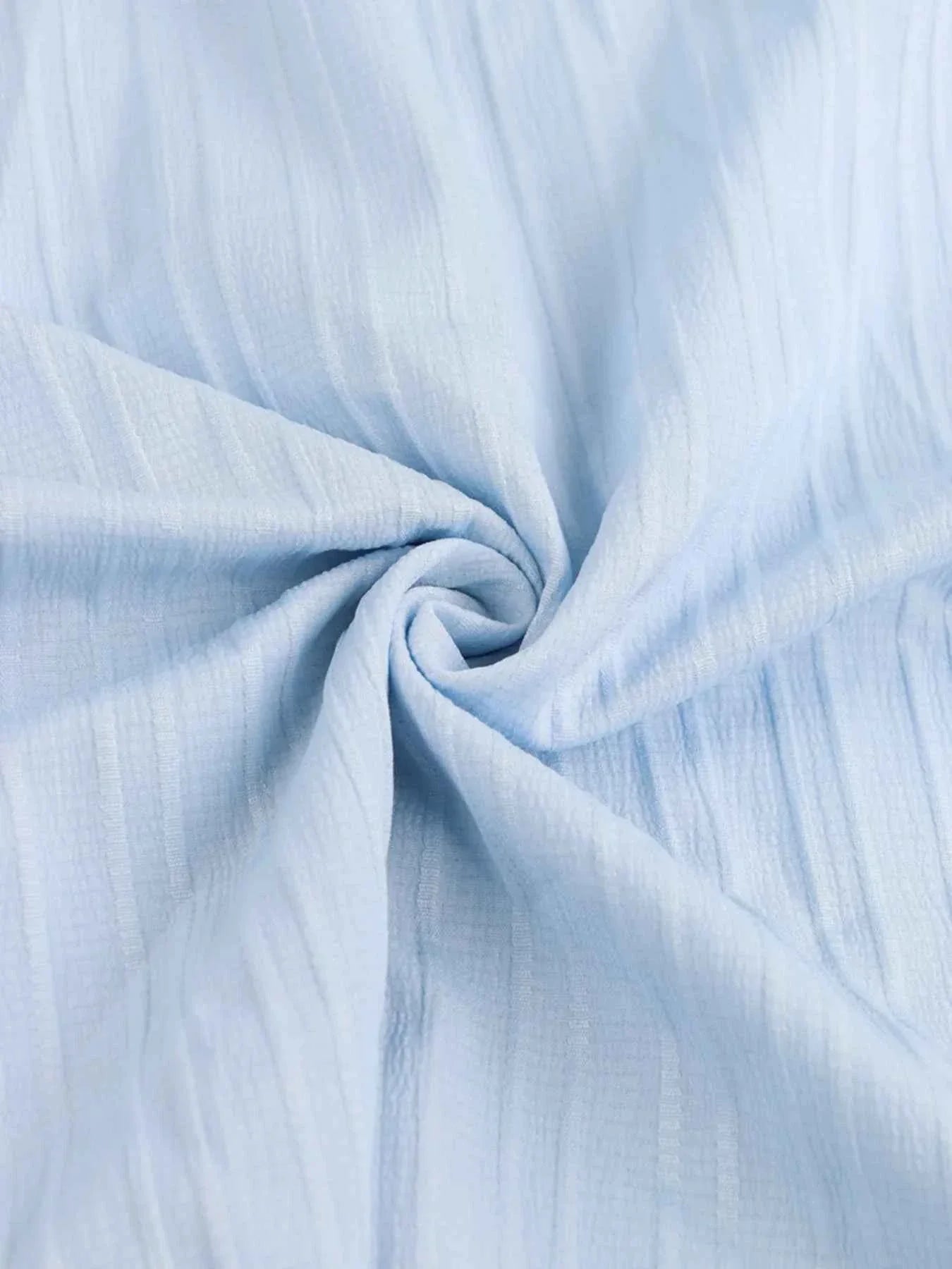 Ruffled Round Neck Flutter Sleeve Dress.