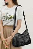 PU Leather Adjustable Strap Shoulder Bag.