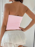 Bow Detail Tube Top.