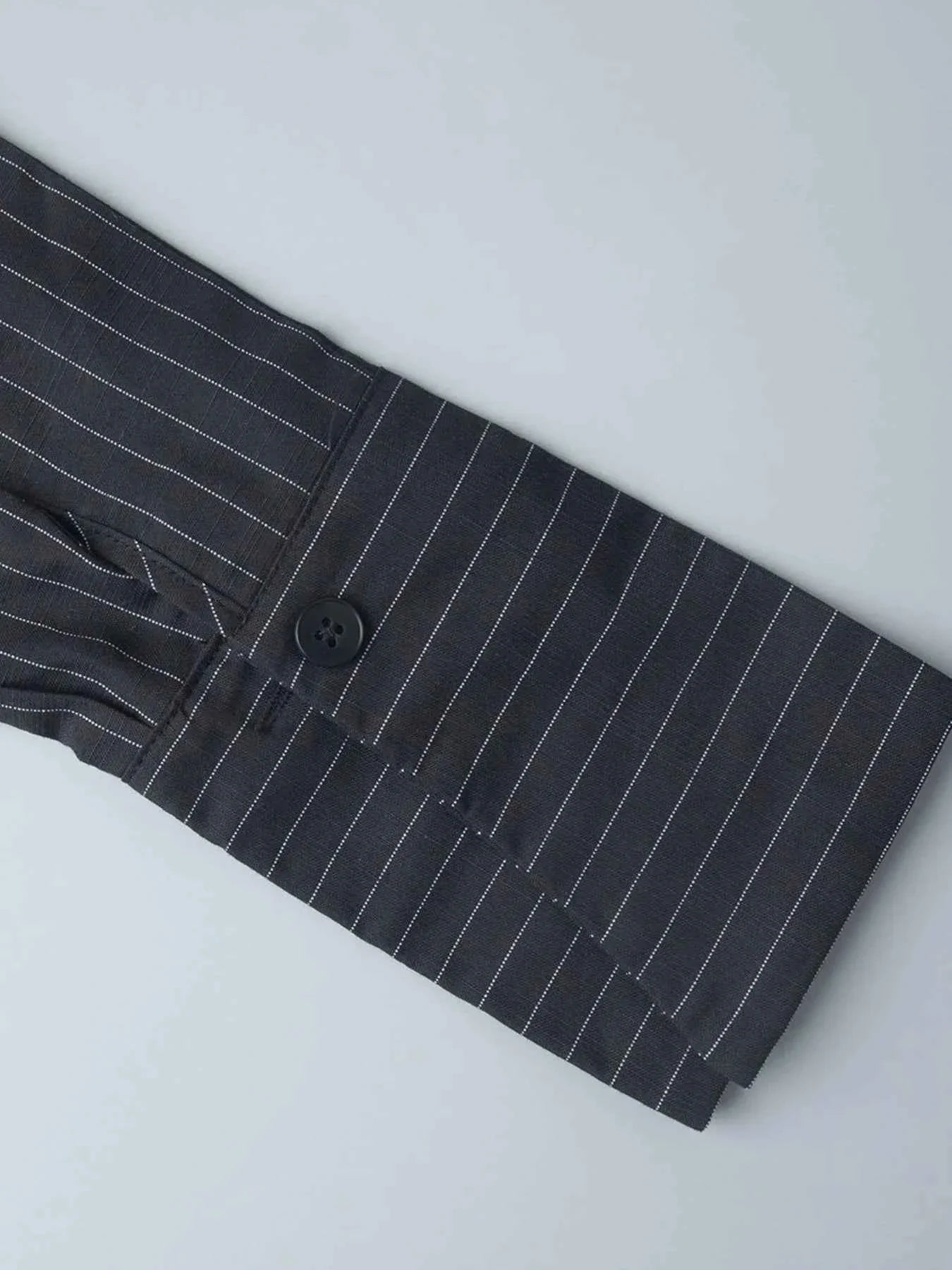 Striped Long Sleeve Shirt Dress.