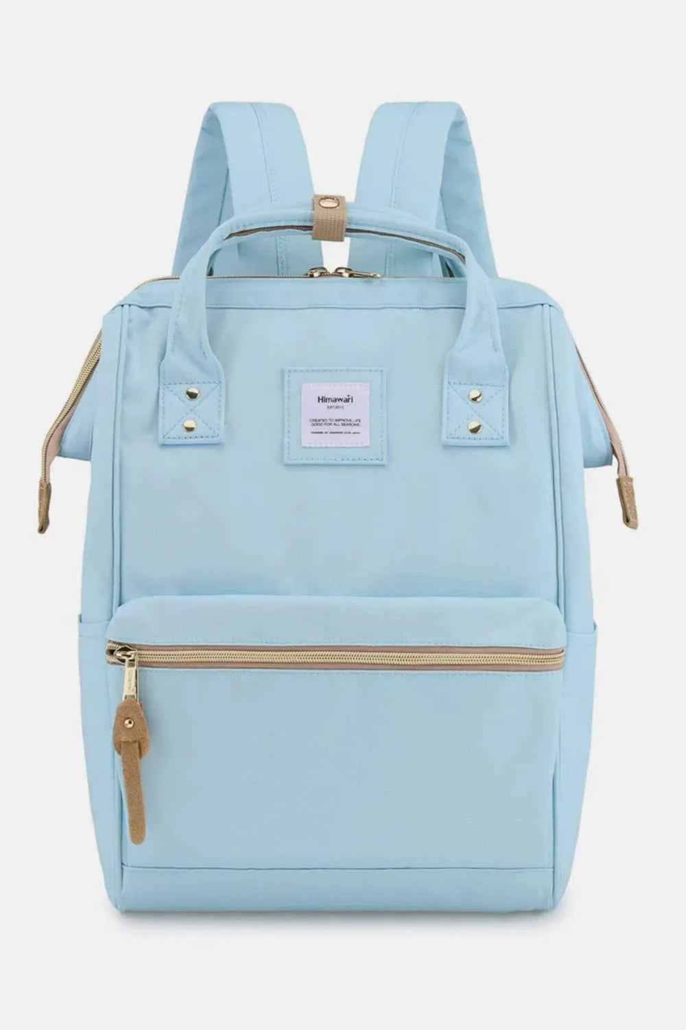Himawari Waterproof Canvas Backpack with Padded Laptop Compartment.