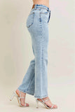 Judy Blue High Waist Stone Wash Straight Jeans Plus Size.