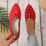 Pointed Toe Flats Slip-Ons for Women.