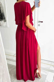Surplice Flutter Sleeve Maxi Dress.