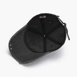 Embroidered Letter Cotton Baseball Cap.