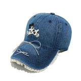 Adjustable Dog Bow Baseball Cap - 100% Cotton.