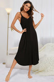 V-Neck Midi Lounge Dress.