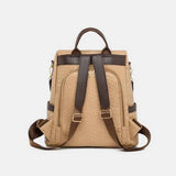 Large PU Leather Backpack Bag.