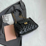 Medium PU Leather Shoulder Bag.
