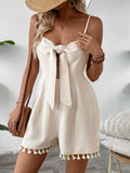 Sweetheart Neck Spaghetti Strap Romper.