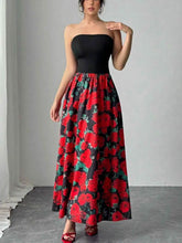 Floral Tube Maxi Dress.