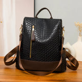 Large PU Leather Backpack Bag.