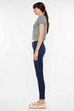 Kancan High-Rise Slim Fit Raw Hem Ankle Jeans.