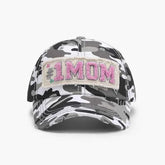 Adjustable Cotton Baseball Cap with Letter Design.