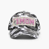 Adjustable Cotton Baseball Cap with Letter Design.