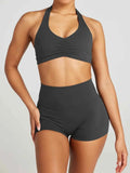 Halter Neck Cami and Shorts Active Set.
