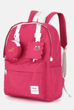 Himawari Waterproof Canvas Backpack with Detachable Coin Purse.