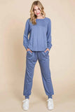 Super Lady Round Neck Raglan Sleeve Lounge Set.