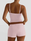 V-Neck Cami and Shorts Set.