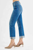 RISEN Full Size High Rise Boyfriend Fit Ankle Jeans Plus Size.