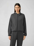 Millennia Zip Up Dropped Shoulder Active Hoodie.