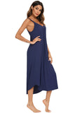 V-Neck Midi Lounge Dress.