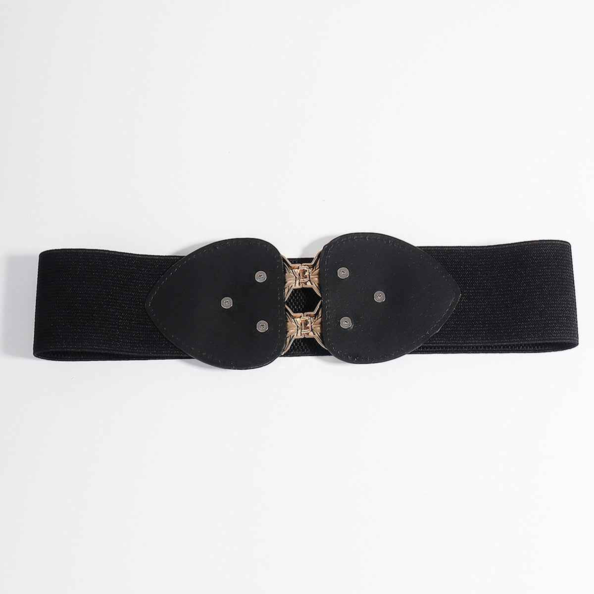 Alloy Leaf Buckle Elastic Belt.