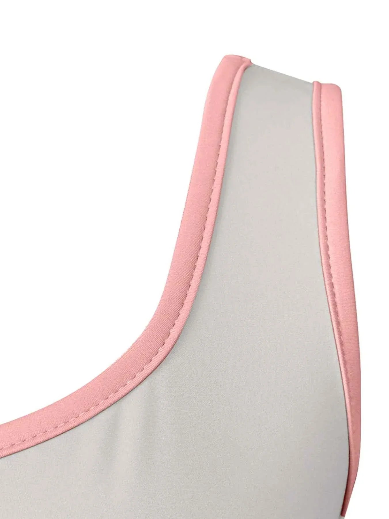 Contrast Trim Active Tank and Pants Set.