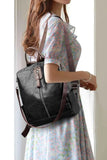 Large PU Leather Backpack Bag.