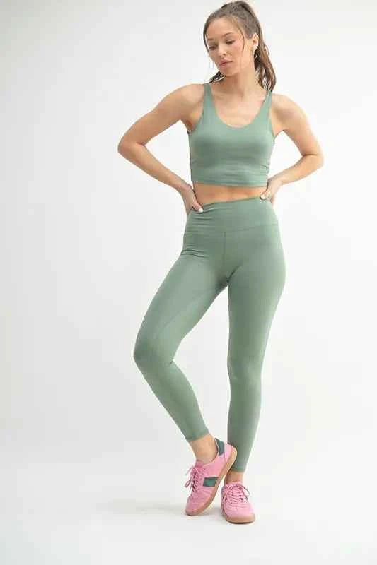 MONO B Venice Cloud Light High-Waisted Leggings.