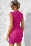 Sleeveless Ribbed Bodycon Dress.