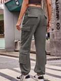 Casual Wide Leg Cargo Jeans.