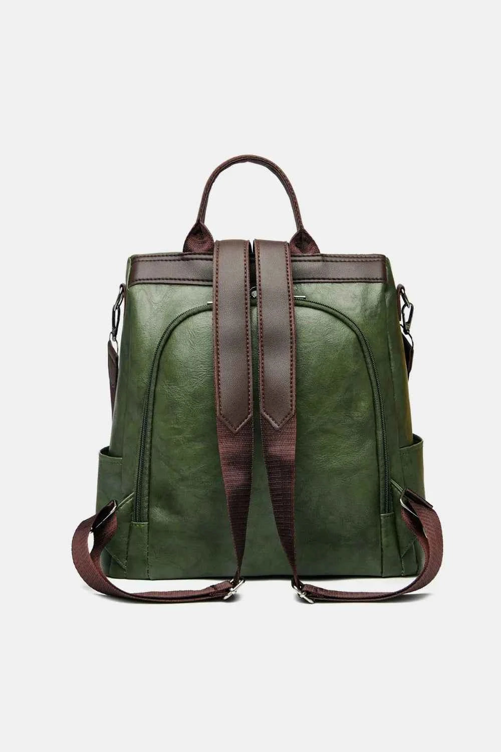 Large PU Leather Backpack Bag.