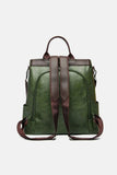Large PU Leather Backpack Bag.