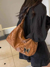 PU Leather Adjustable Strap Shoulder Bag.