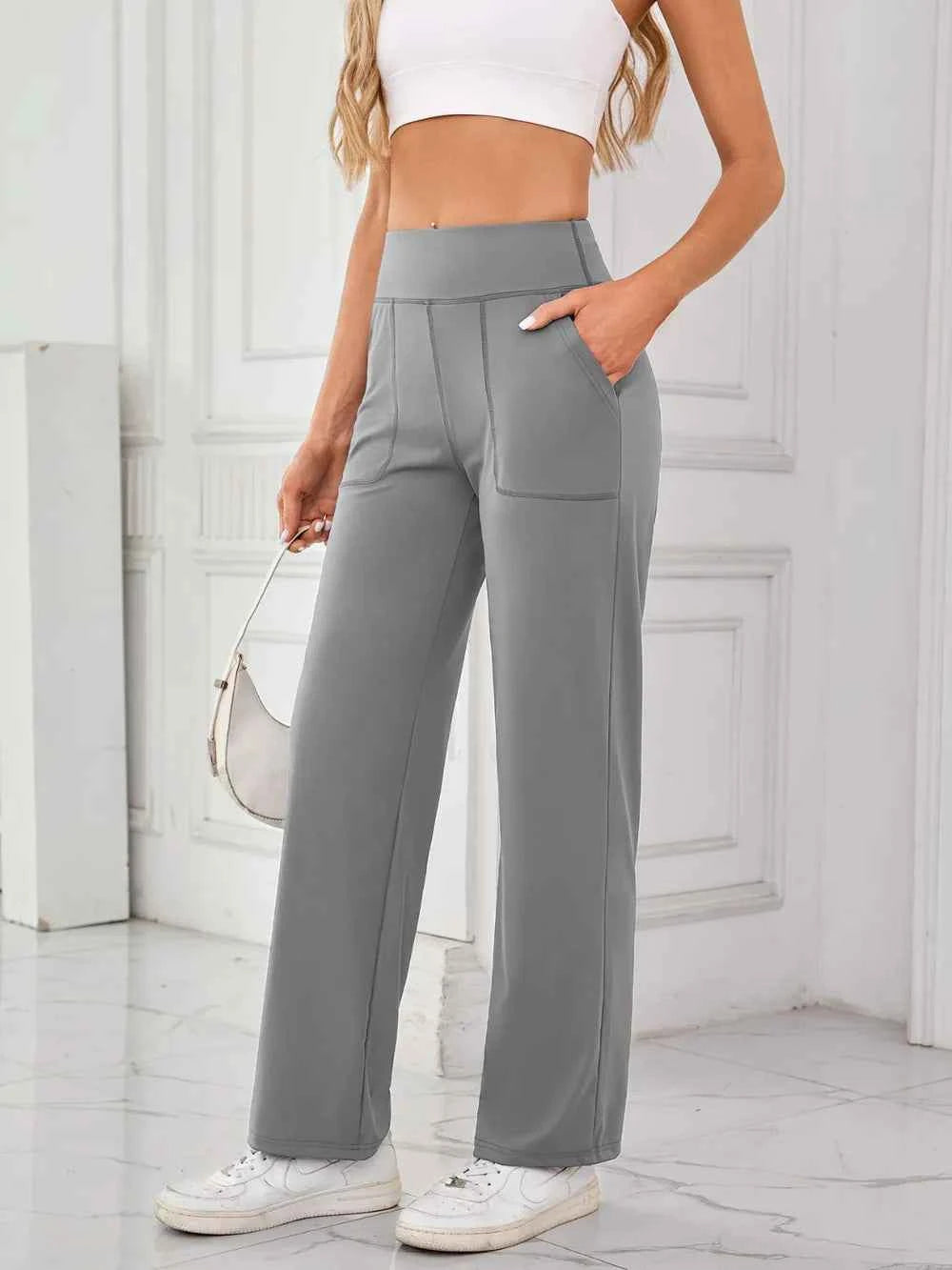 Lovelet High Waist Active Pants with Pockets.