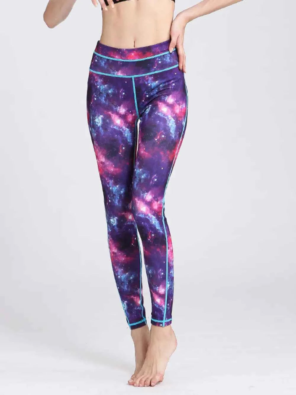 Printed High Waist Active Leggings.