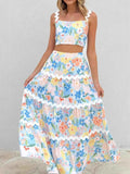 Printed Cami and Maxi Skirt Set.