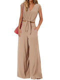 Tie Front Top & Wide Leg Pants Set.
