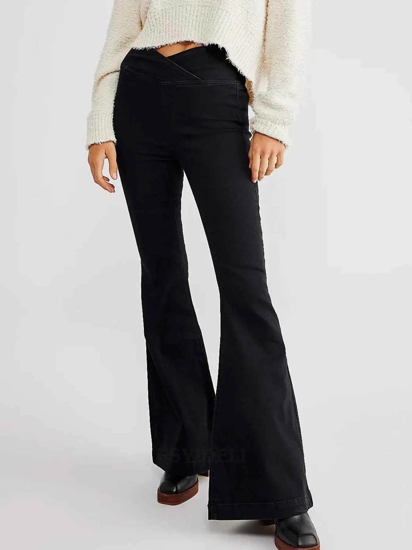High Waist Flare Jeans for Women.