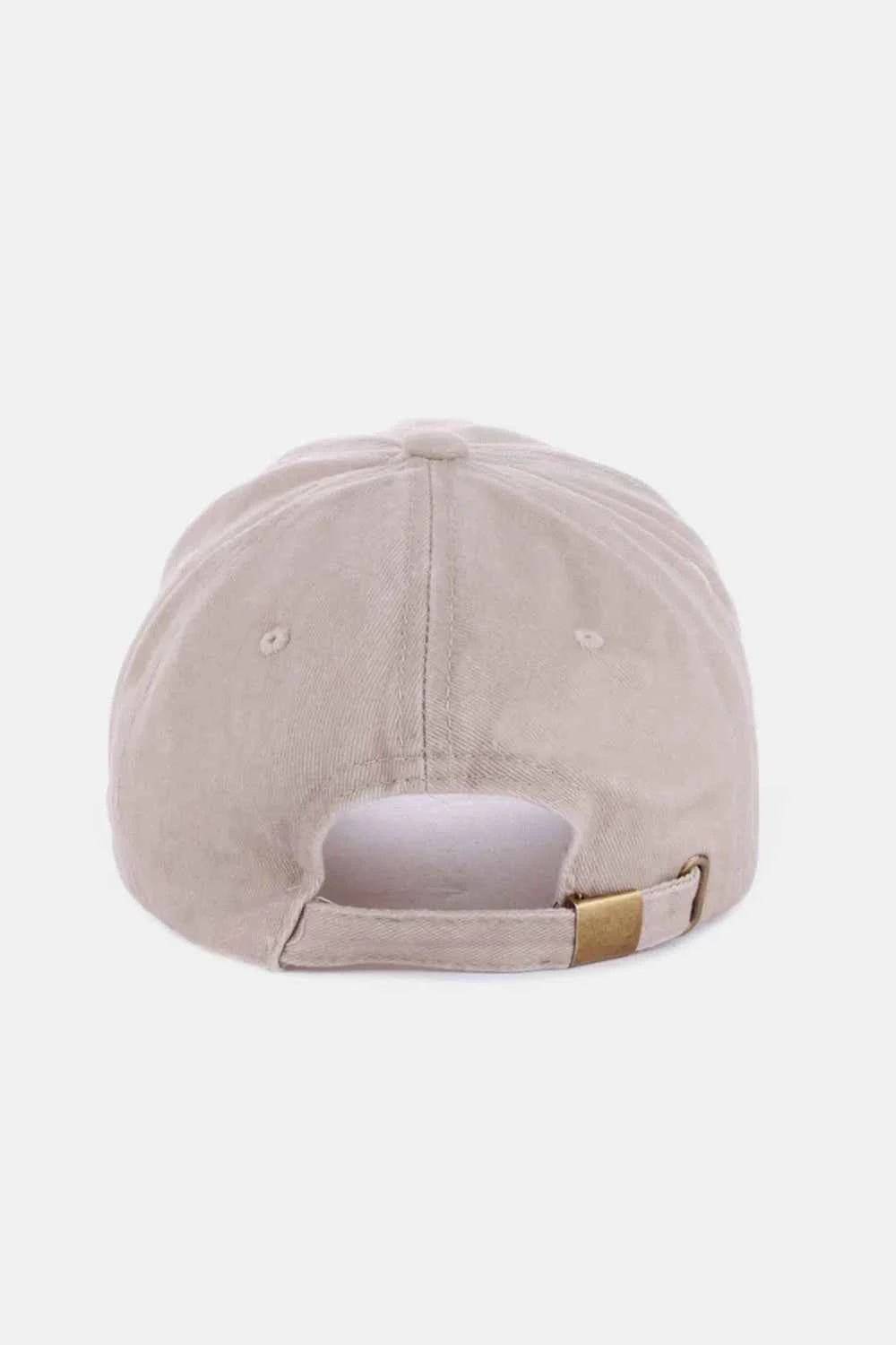 Zenana Washed Embroidered City Baseball Cap.