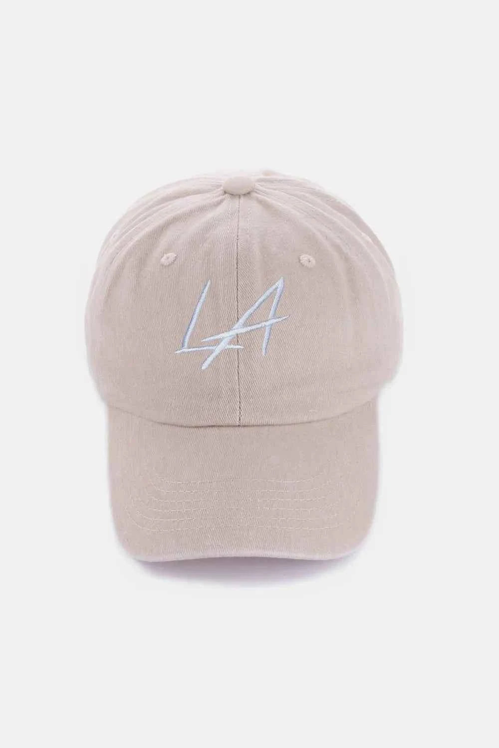 Zenana Washed Embroidered City Baseball Cap.