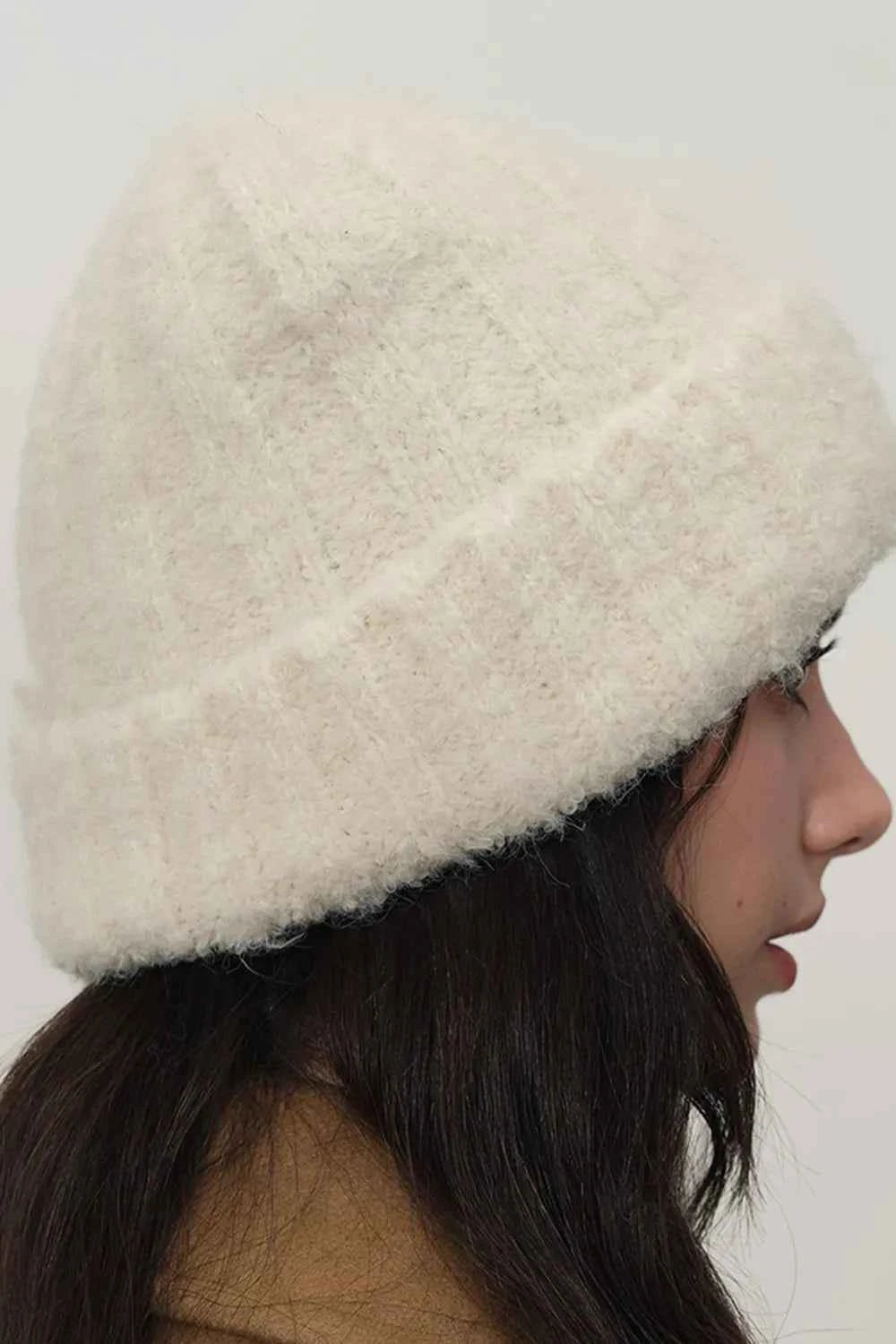 Solid Color Thermal Knit Hat.