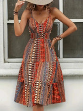Printed V-Neck Cami Dress.