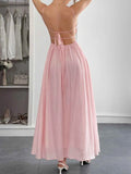 Sweetheart Neck Backless Cami Dress.