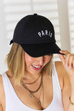 Embroidered City Baseball Cap.