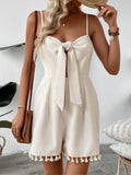 Sweetheart Neck Spaghetti Strap Romper.